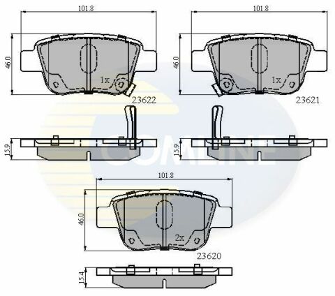 CBP31141 Comline - Гальмівні колодки до дисків