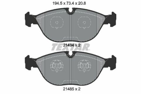 Колодки гальмівні (передні) Audi A8/BMW 7 (E38)/VW Golf IV 94- (Teves) Q+ Колодки гальмівні (передні) Audi A8/BMW 7 (E38)/VW Golf IV 94- (Teves) Q+