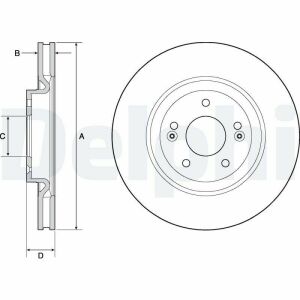 HYUNDAI диск тормозов. передн. i40 11-, ix35 14-, Grandeur, KIA