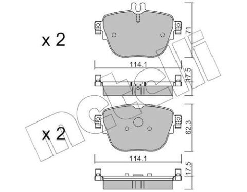 Колодки тормозные (задние) MB E-class (W213/A238/C238/S213) 16-