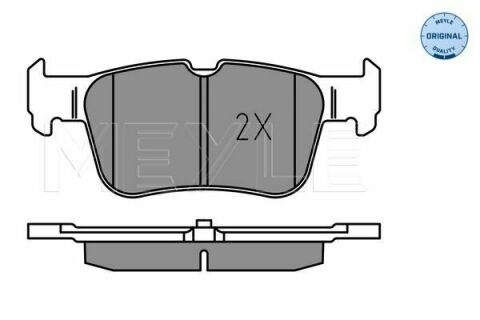 Колодки гальмівні (задні) Ford Focus 18-/Fusion 12-(ATE)