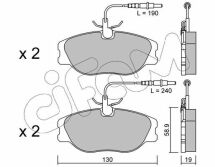 Тормозные колодки передние Citroen Jumpy, Fiat Scudo, Peugeot 94–