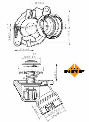 Термостат MB C-class (W203/W204)/E-class (W211/S211/S212) 04- (100°C) (M272)