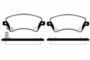 Комплект гальмівних накладок, дискове гальмо
