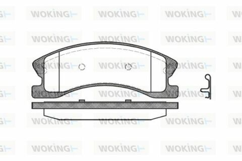 Тормозные колодки перед. Grand Cherokee 99-05 2.7-4.7