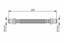 Шланг гальмівний задній лівий DAEWOO REZZO
