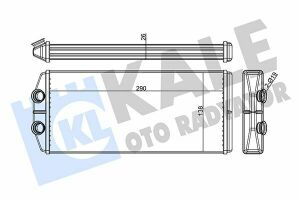 KALE CITROEN Радіатор опалення Berlingo, C4 Grand Picasso, Peugeot Partner 08-