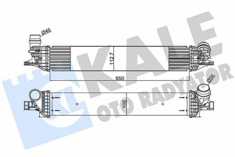 KALE RENAULT Intercooler Laguna III 2.0 16V/2.0dCi 07-