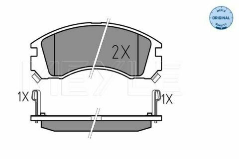 Колодки гальмівні (передні) Mitsubishi Outlander/Lancer/Pajero