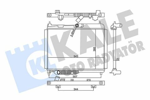 KALE FORD Радиатор охлаждения Fiesta VII,Transit Courier 1.0/1.5TDCi 17-