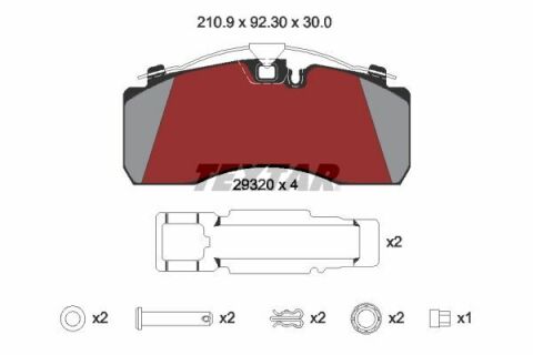 Колодки тормозные (передние/задние) MВ Atego III/Man М 2000/Iveco/Daf R19,5 т/с/Knorr SB/SN 6