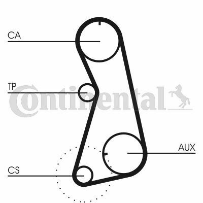 Комплект ГРМ Audi A4/VW Passat 1.6i 96-00 (18x121z)