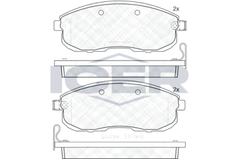 Колодки тормозные (передние) Nissan Juke 10-/Teana II 07-/Infiniti ESQ 14-/I30-97-