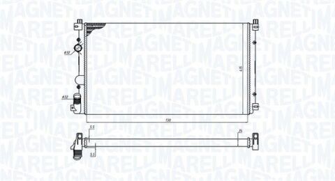 RENAULT радіатор Master II 2.5dCi AC 03-