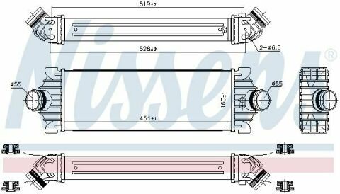 Интеркулер FORD TRANSIT (TT9) (06-) 2.2 TDCI