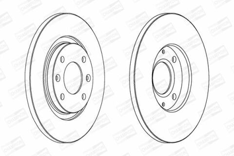 Диск тормозной передний Berlingo,C2,3,Peugeot 96- CITROEN
