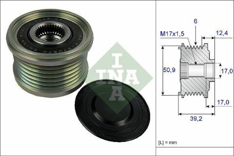 Шкив генератора Mazda 3/6/CX-3/CX-5/CX-9 2.2D 12-