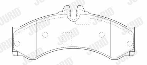 JURID Колодки торм.пер./задн Sprinter(4,6t)
