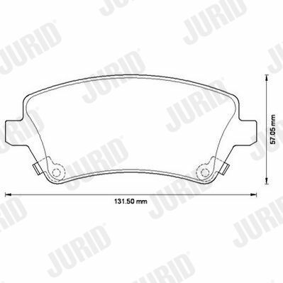 TOYOTA Гальмівні колодки передні Corolla 02- TOYOTA Гальмівні колодки передні Corolla 02-