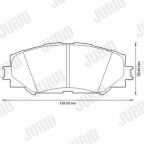 JURID TOYOTA Колодки гальмівні передні Auris,Corolla,RAV-4 05-