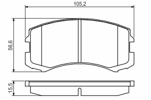 Гальмівні передні колодки MITSUBISHI Galant VI 96-03, Lancer 03-