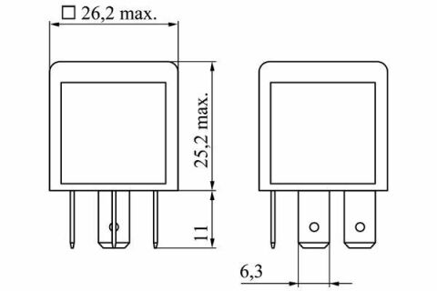 Реле поворотів (12V) VW LT 96-06 Реле поворотів (12V) VW LT 96-06