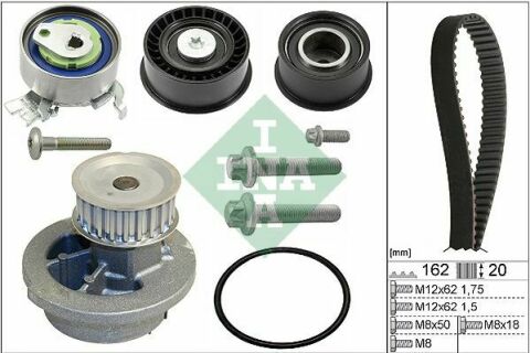 Комплект ГРМ + помпа Opel Astra G 1.4/1.6 16V 98-09 (162x20) (538 0024 10)