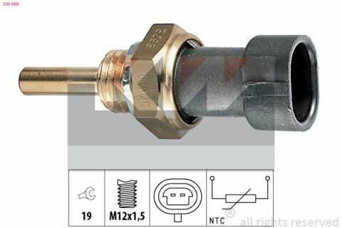 530 098 KW Датчик температури охолодж. рідини/масла/топлива (аналог EPS 1.830.098/Facet 7.3098 )
