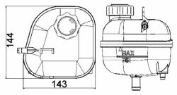 Розширювальний бачок MINI R52/R53