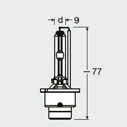 Автолампа ксенонова 4350K Osram (35W P32D-5)