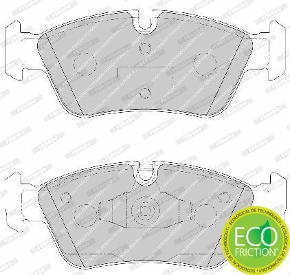 Тормозные колодки перед. BMW 3(E90)/1(E81) 04-13 (ATE) (149,5x57,5x17,8)