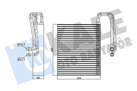 KALE OPEL Испаритель Signum,Vectra C,Fiat,Saab