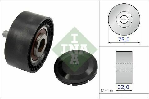 Ролик генератора BMW 5 (F10) 10-16 (паразитний) (75х32), N55 B30