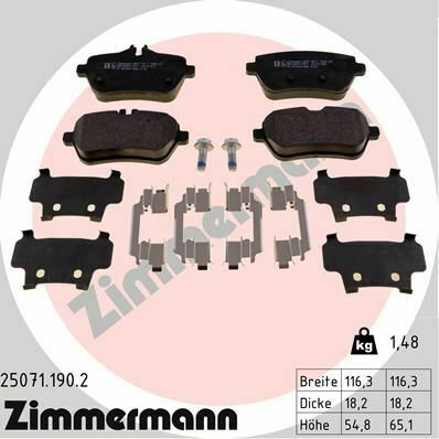 Тормозные колодки (задние) MB S-class (W222/C217) 13- (TRW) (с аксессуарами)