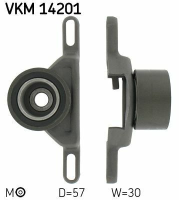 Ролик ГРМ Ford Fiesta 1.4/1.6 -95 (натяжний) (57x30)