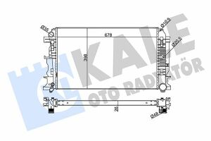 KALE DB Радіатор охолодження Sprinter, VW Crafter 2.2/3.5CDI 06-