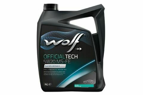 Моторное масло WOLF OFFICIALTECH MS-FE 5W-20, 4 литра
