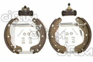 Комплект тормозных колодок (барабани) LANOS/SENS (KLAT) 1.3/1.5 97-, OPEL ASTRA F 1.4/1.6 98-02 DAEWOO