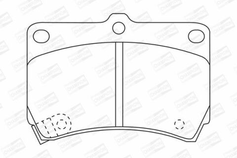 CHAMPION MAZDA Тормозные колодки передн.323 89-,Kia