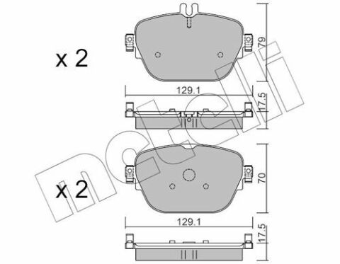 Колодки тормозные (задние) MB E-class (W213/S213/A238) 16-/GLC-class (X253/C253) 17-