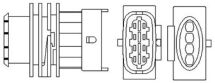 Ламбда-зонд (4 конт.) opel 1,4/1,6: astra g, vectra b, zafira 99-