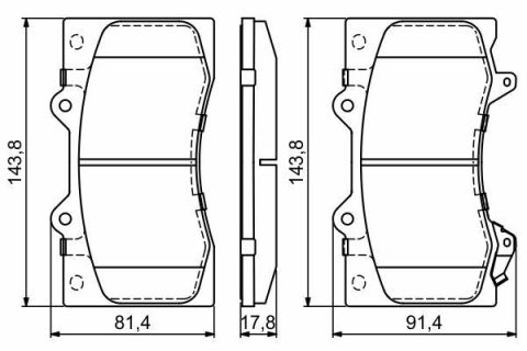 Колодки гальмівні (передні) Nissan Patrol 10-