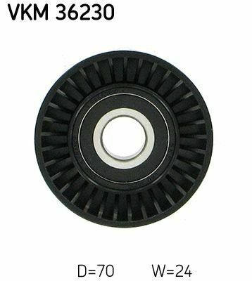 Ролик генератора Volvo S60 I/S80 I/V70 II/XC70 I/XC90 I 2.4D 01-14 (натяжний) (70х24.5) Ролик генератора Volvo S60 I/S80 I/V70 II/XC70 I/XC90 I 2.4D 01-14 (натяжний) (70х24.5)