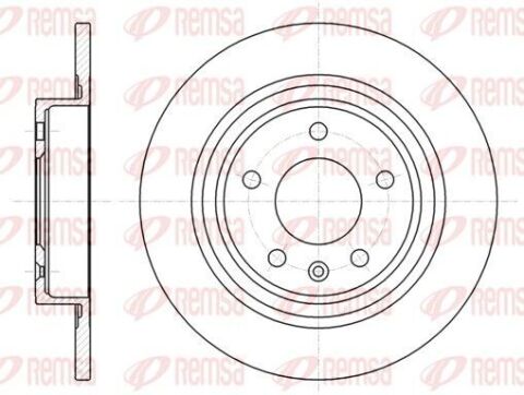 OPEL диск гальм.задн.Astra J, Chevrolet Cruze (16&amp;amp;quot;)