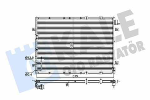 KALE KIA Радіатор кондиціонера Sorento I 02-
