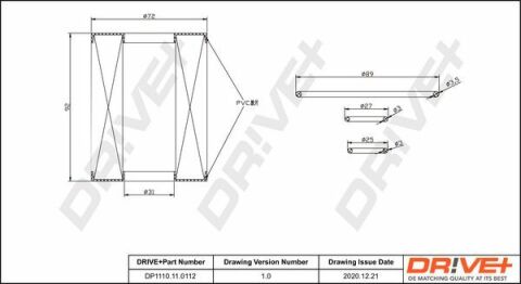 DP1110.11.0112 Drive+ - Фильтр масла