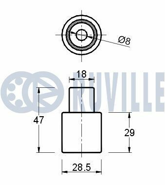 Ролик натяжителя ремня Volkswagen Golf IV 1.9 TD 97–