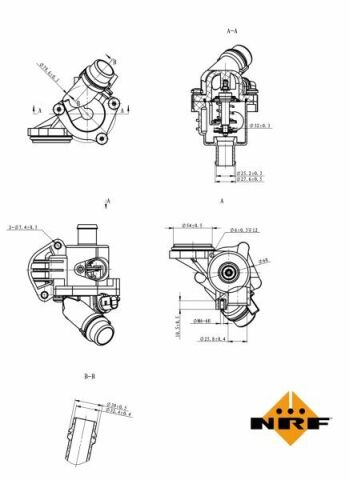 Термостат Audi A4/A6 1.8T/2.0 01-08 (105°C)