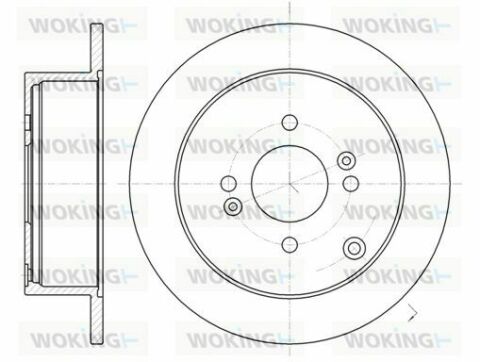 Гальмівний диск задн. Accent/Rio/i20/Verna/Accent/Rio 01-
