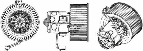 Моторчик печки BMW 5 (F10)/7 (F01/F02/F03/F04) 08-18